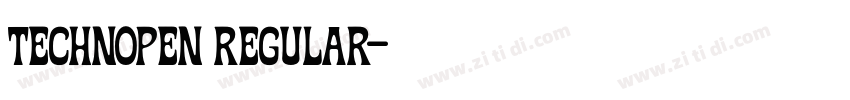 Technopen Regular字体转换 Technopen Regular字体转换